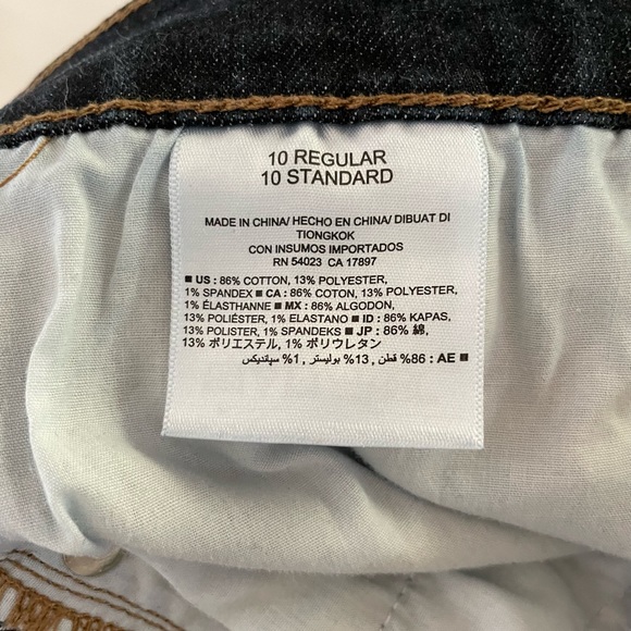 Old Navy Mid Rise Straight leg Jeans Sz 10 - Picture 9 of 12